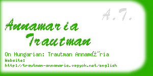 annamaria trautman business card